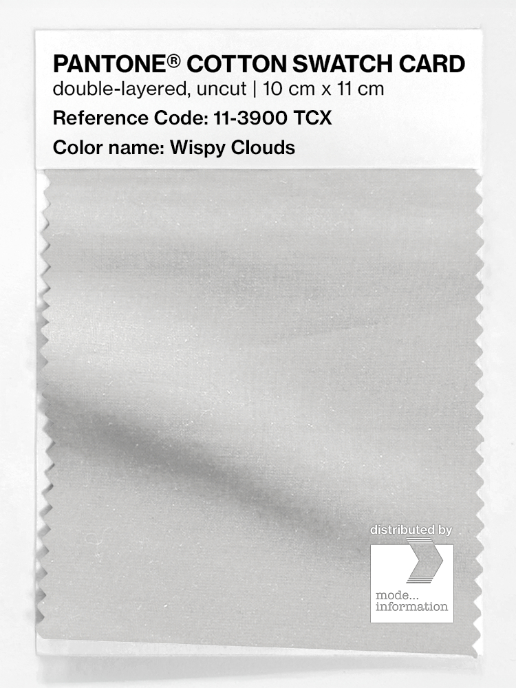 Product image 1 of the product “PANTONE® COTTON SWATCH CARD 11-3900 TCX Wispy Clouds ”