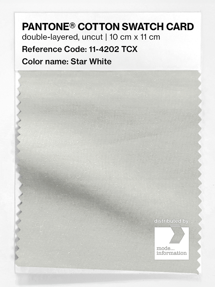 Artikelbild 1 des Artikels “PANTONE® COTTON SWATCH CARD 11-4202 TCX Star White “