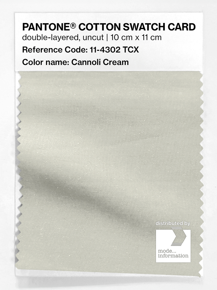 Artikelbild 1 des Artikels “PANTONE® COTTON SWATCH CARD 11-4302 TCX Cannoli Cream “