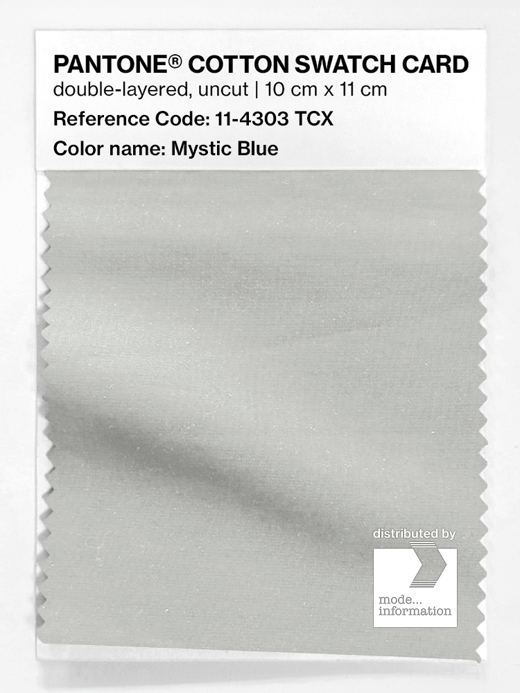 Product image 1 of the product “PANTONE® COTTON SWATCH CARD 11-4303 TCX Mystic Blue ”