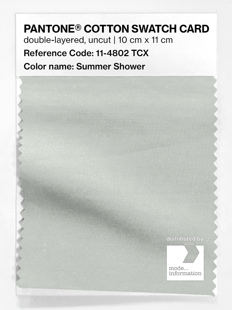 Product image 1 of the product “PANTONE® COTTON SWATCH CARD 11-4802 TCX Summer Shower ”
