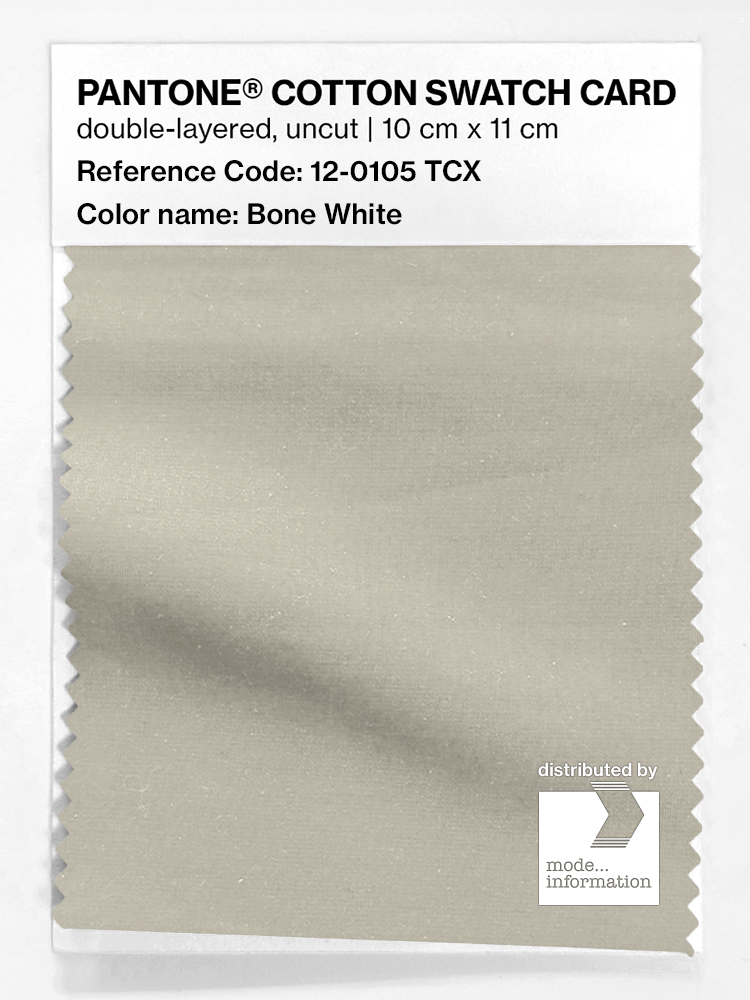 Artikelbild 1 des Artikels “PANTONE® COTTON SWATCH CARD 12-0105 TCX Bone White “