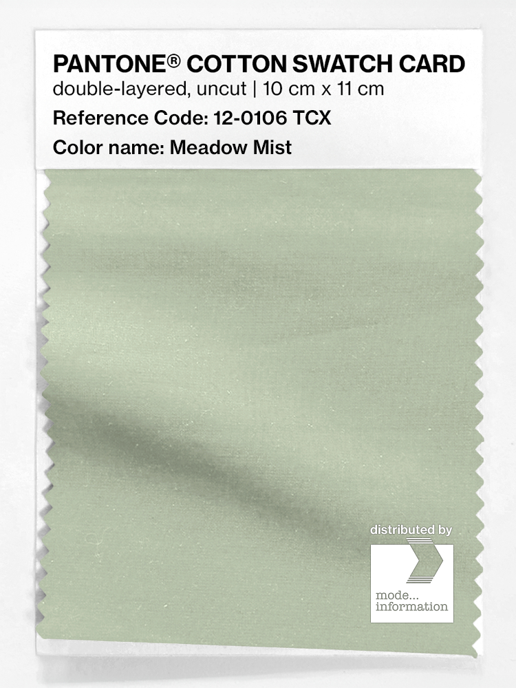 Artikelbild 1 des Artikels “PANTONE® COTTON SWATCH CARD 12-0106 TCX Meadow Mist “