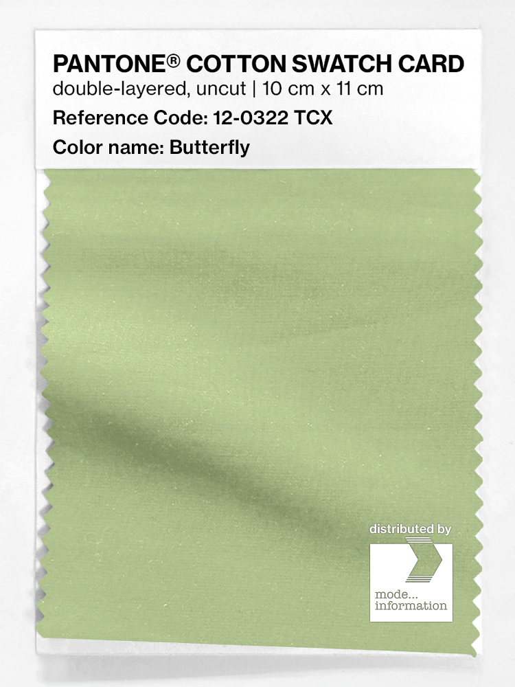 Product image 1 of the product “PANTONE® COTTON SWATCH CARD 12-0322 TCX Butterfly ”