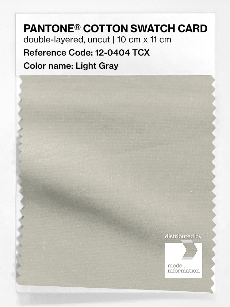 Artikelbild 1 des Artikels “PANTONE® COTTON SWATCH CARD 12-0404 TCX Light Gray “
