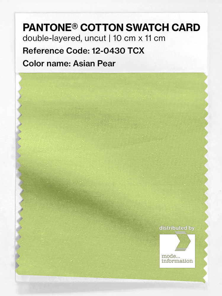 Artikelbild 1 des Artikels “PANTONE® COTTON SWATCH CARD 12-0430 TCX Asian Pear “