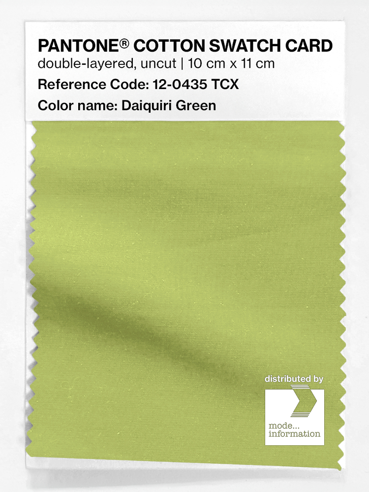 Product image 1 of the product “PANTONE® COTTON SWATCH CARD 12-0435 TCX Daiquiri Green ”