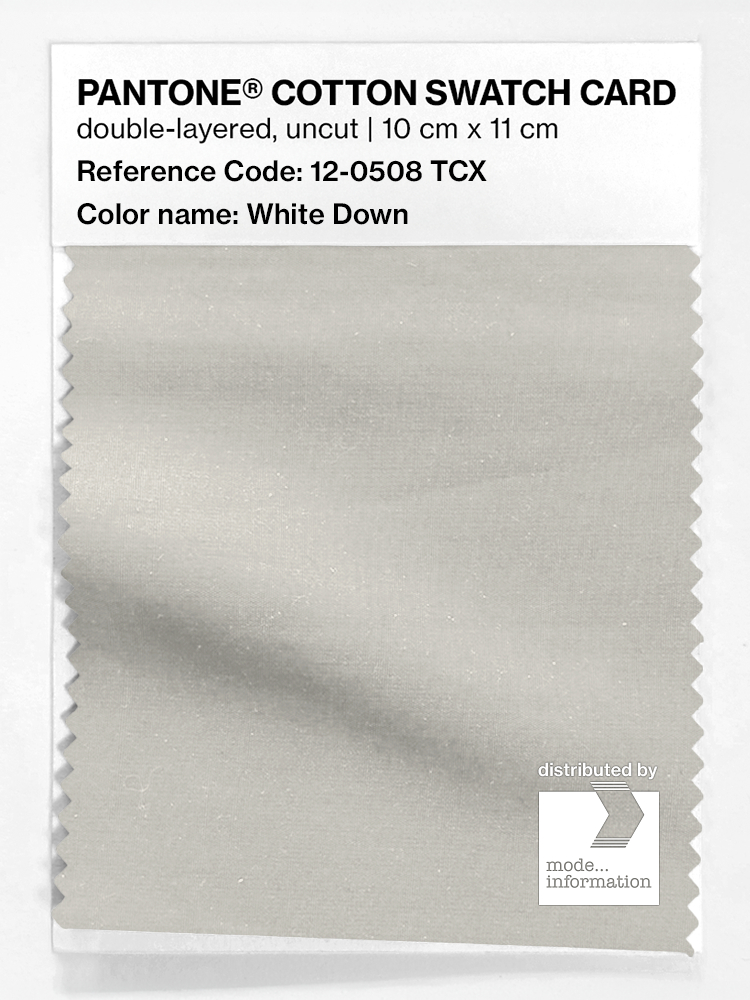 Artikelbild 1 des Artikels “PANTONE® COTTON SWATCH CARD 12-0508 TCX White Down “