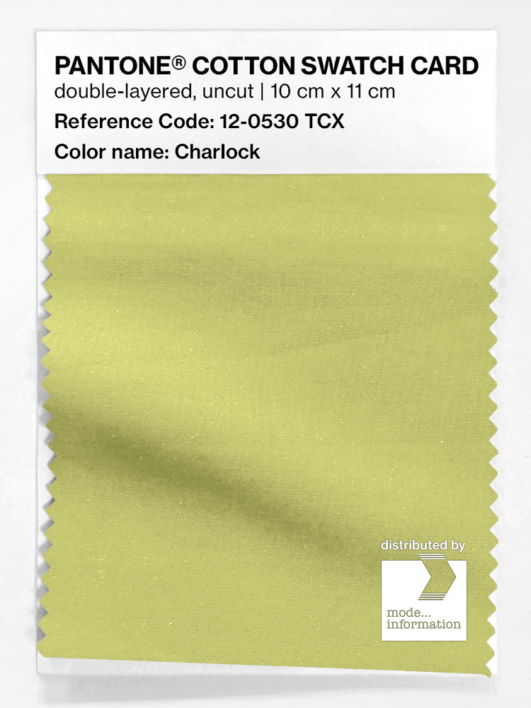Product image 1 of the product “PANTONE® COTTON SWATCH CARD 12-0530 TCX Charlock ”