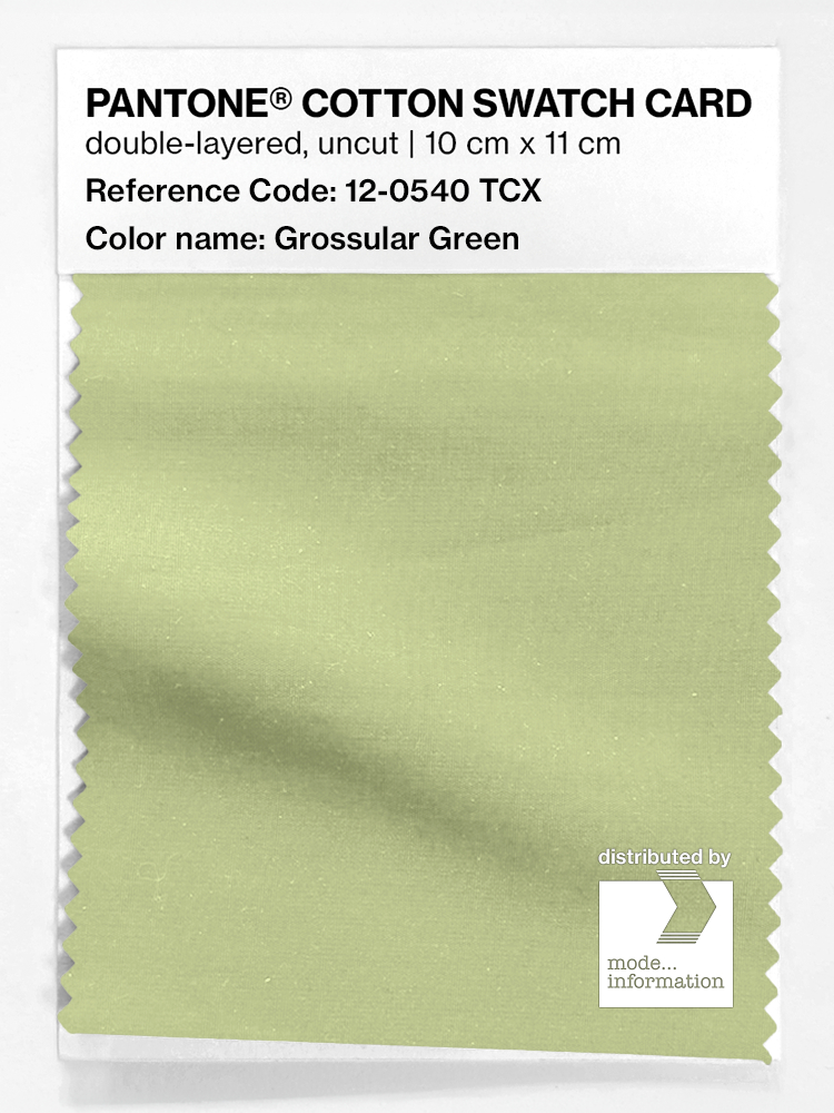 Artikelbild 1 des Artikels “PANTONE® COTTON SWATCH CARD 12-0540 TCX Grossular Green “