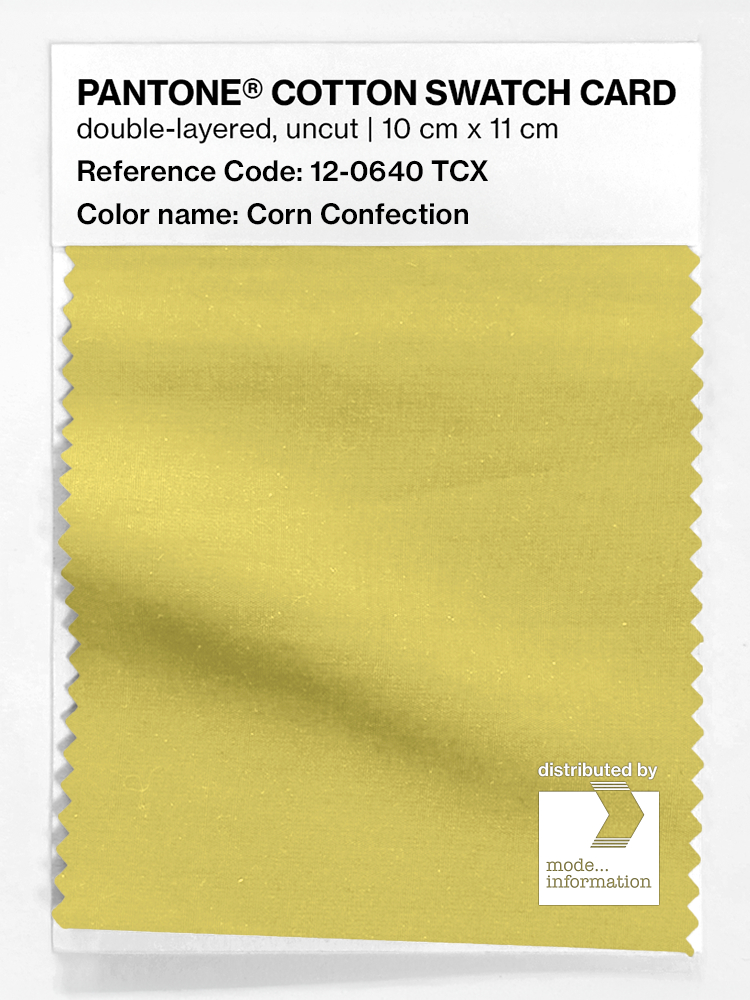 Artikelbild 1 des Artikels “PANTONE® COTTON SWATCH CARD 12-0640 TCX Corn Confection “