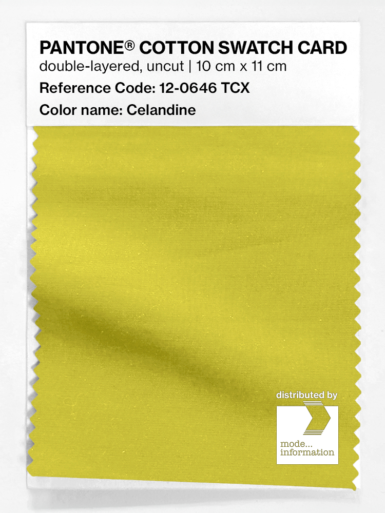 Artikelbild 1 des Artikels “PANTONE® COTTON SWATCH CARD 12-0646 TCX Celandine “