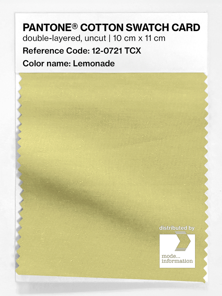 Artikelbild 1 des Artikels “PANTONE® COTTON SWATCH CARD 12-0721 TCX Lemonade “