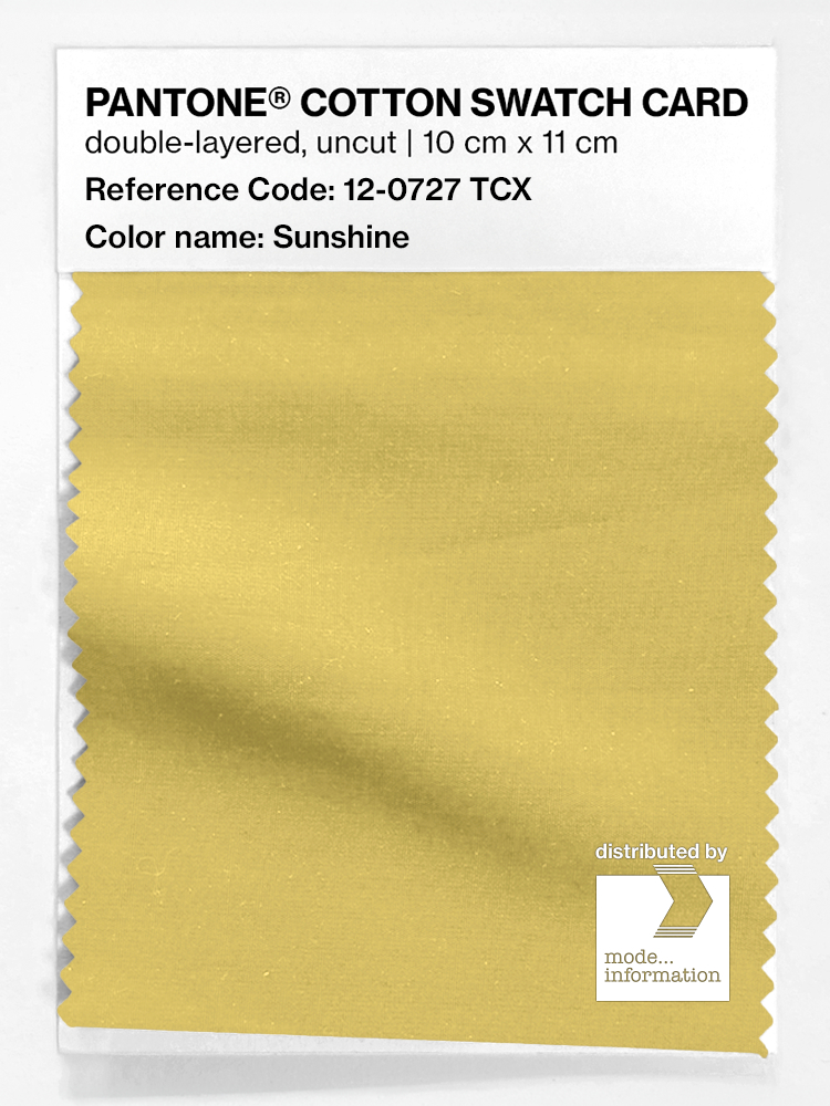Artikelbild 1 des Artikels “PANTONE® COTTON SWATCH CARD 12-0727 TCX Sunshine “