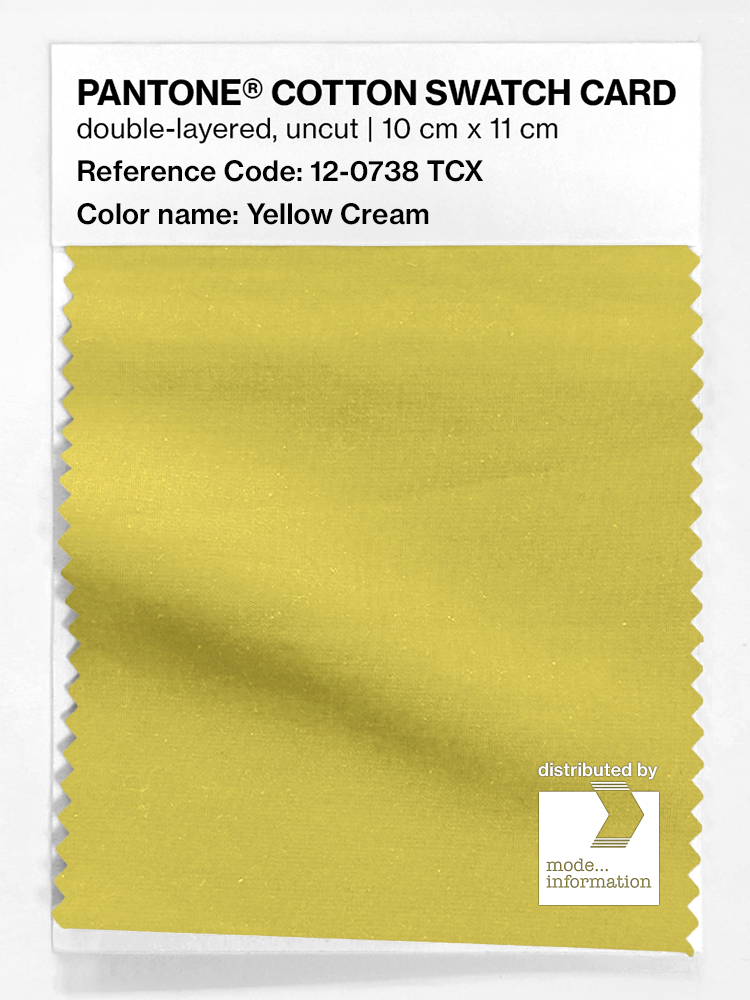 Artikelbild 1 des Artikels “PANTONE® COTTON SWATCH CARD 12-0738 TCX Yellow Cream “