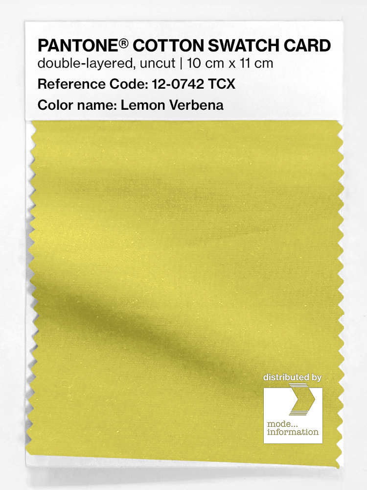 Artikelbild 1 des Artikels “PANTONE® COTTON SWATCH CARD 12-0742 TCX Lemon Verbena “