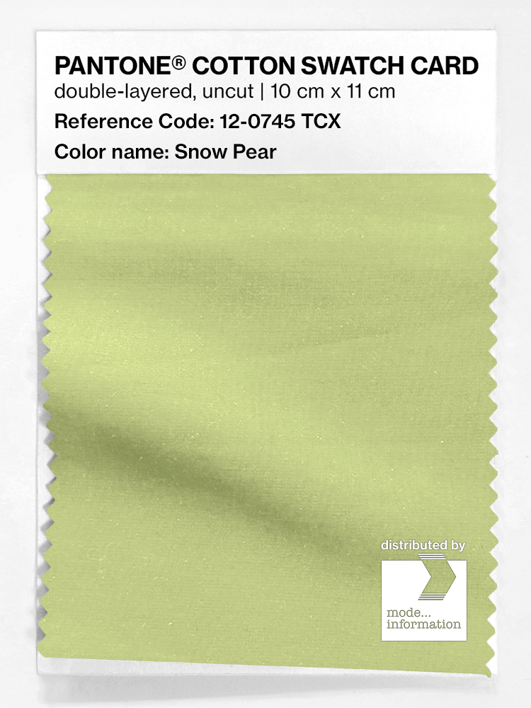 Artikelbild 1 des Artikels “PANTONE® COTTON SWATCH CARD 12-0745 TCX Snow Pear “