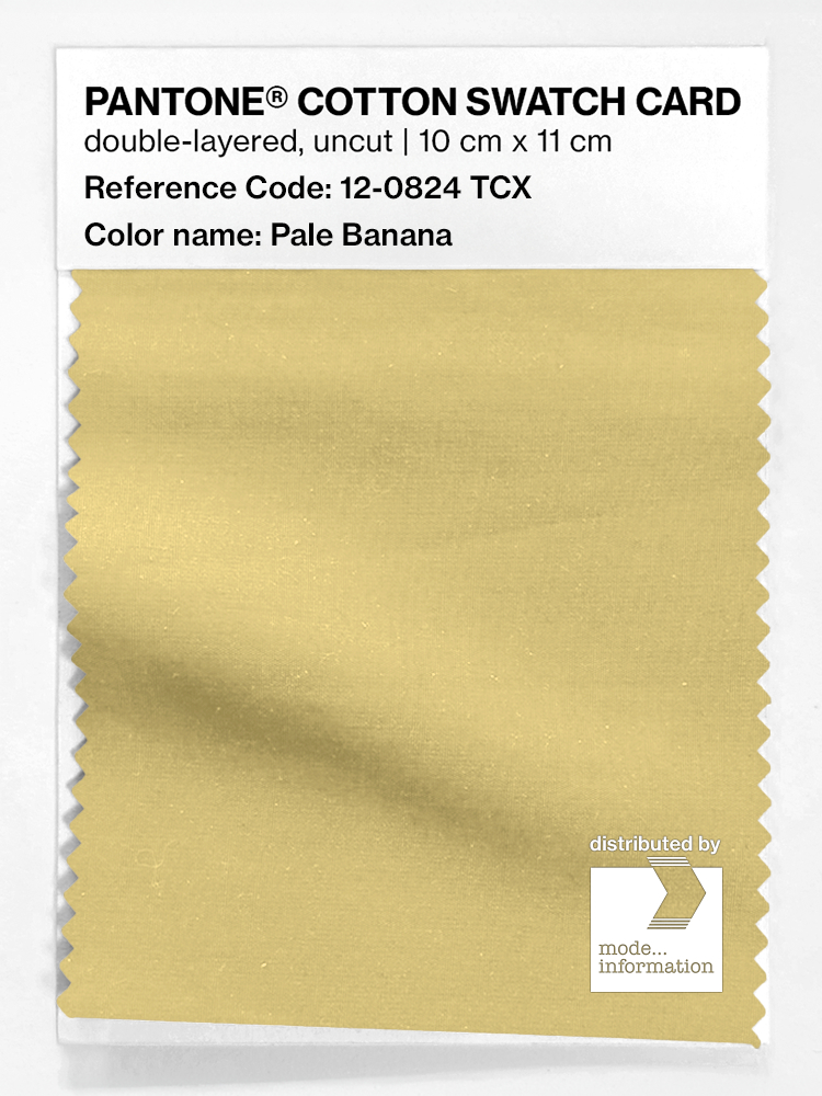 Artikelbild 1 des Artikels “PANTONE® COTTON SWATCH CARD 12-0824 TCX Pale Banana “