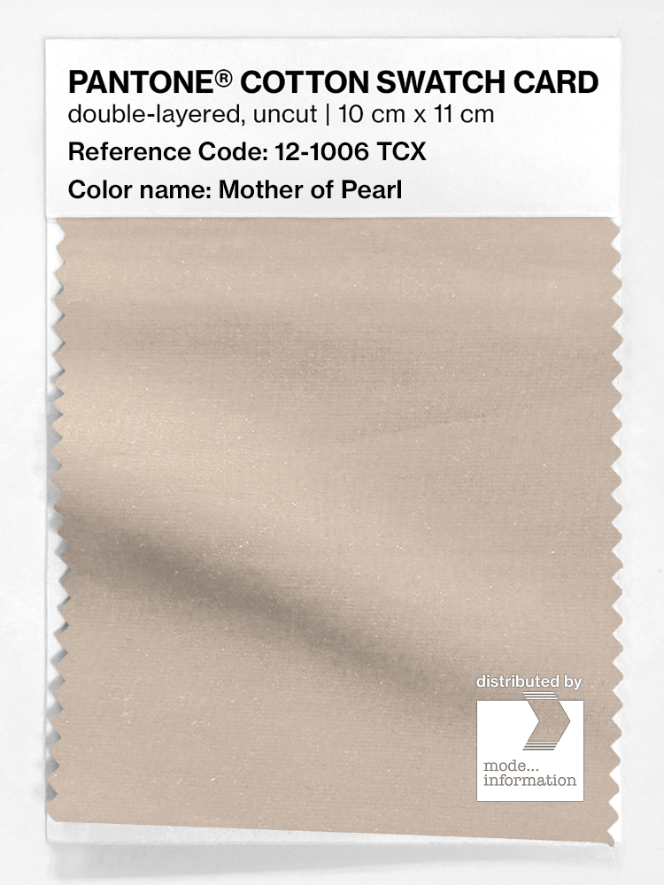Artikelbild 1 des Artikels “PANTONE® COTTON SWATCH CARD 12-1006 TCX Mother of Pearl “