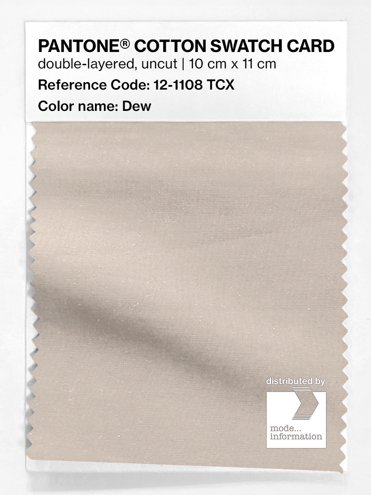 Product image 1 of the product “PANTONE® COTTON SWATCH CARD 12-1108 TCX Dew ”