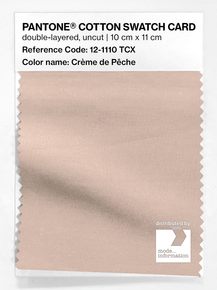 Artikelbild 1 des Artikels “PANTONE® COTTON SWATCH CARD 12-1110 TCX Crème de Pêche “
