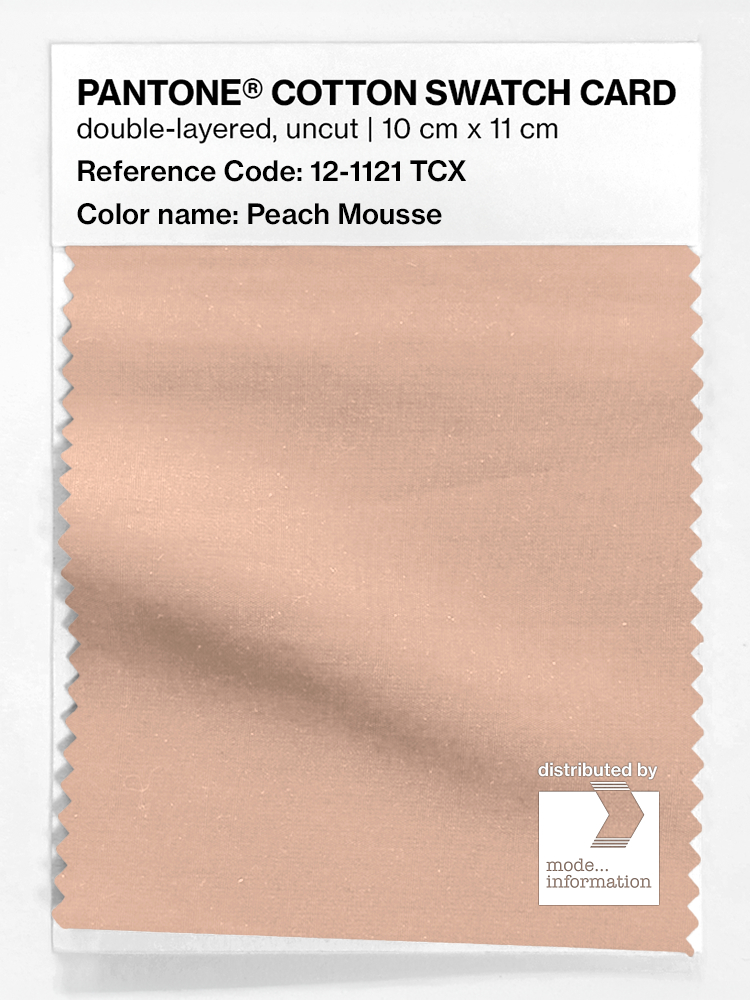 Artikelbild 1 des Artikels “PANTONE® COTTON SWATCH CARD 12-1121 TCX Peach Mousse “
