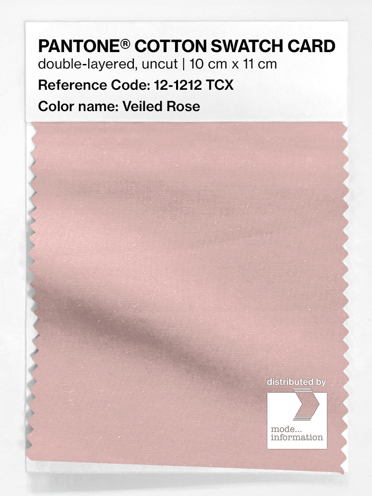 Product image 1 of the product “PANTONE® COTTON SWATCH CARD 12-1212 TCX Veiled Rose ”