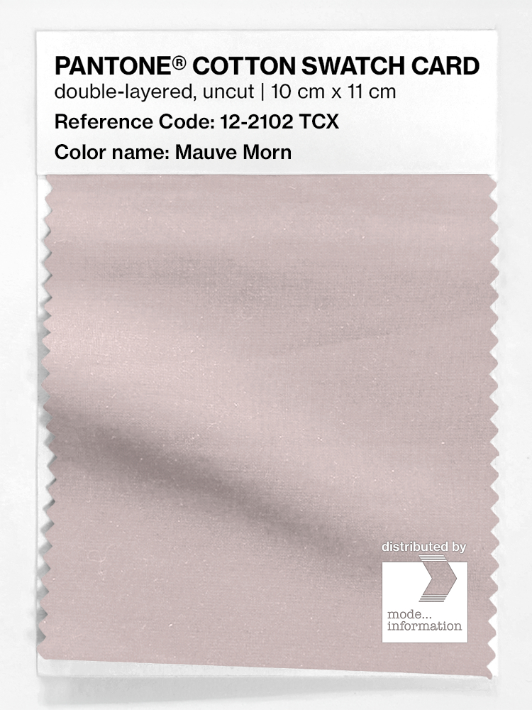 Product image 1 of the product “PANTONE® COTTON SWATCH CARD 12-2102 TCX Mauve Morn ”