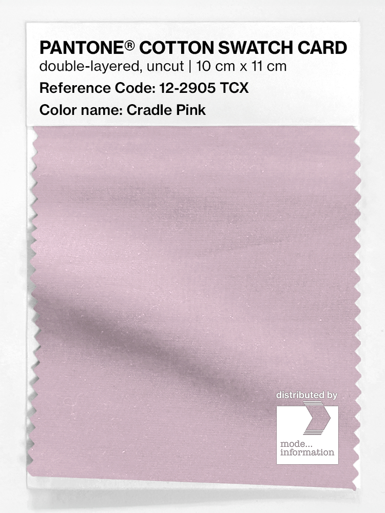 Product image 1 of the product “PANTONE® COTTON SWATCH CARD 12-2905 TCX Cradle Pink ”