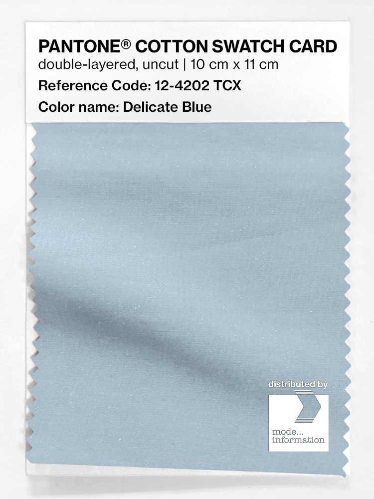 Artikelbild 1 des Artikels “PANTONE® COTTON SWATCH CARD 12-4202 TCX Delicate Blue “