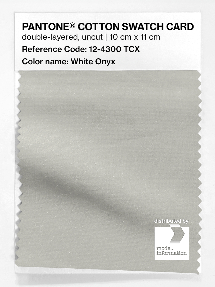 Artikelbild 1 des Artikels “PANTONE® COTTON SWATCH CARD 12-4300 TCX White Onyx “