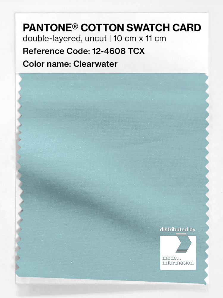 Product image 1 of the product “PANTONE® COTTON SWATCH CARD 12-4608 TCX Clearwater ”