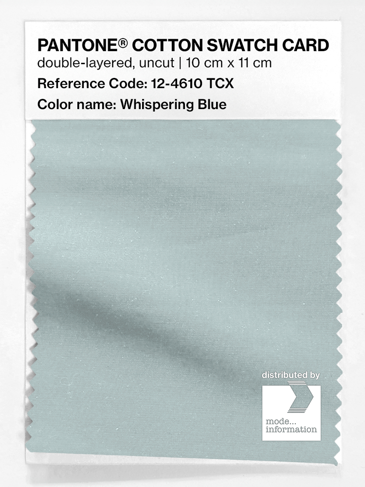 Artikelbild 1 des Artikels “PANTONE® COTTON SWATCH CARD 12-4610 TCX Whispering Blue “