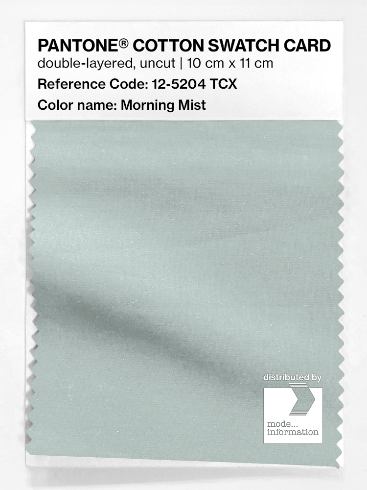 Product image 1 of the product “PANTONE® COTTON SWATCH CARD 12-5204 TCX Morning Mist ”