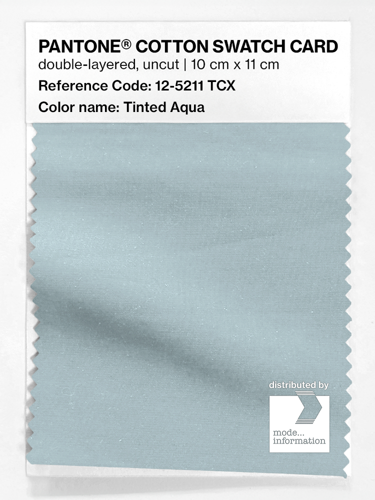 Artikelbild 1 des Artikels “PANTONE® COTTON SWATCH CARD 12-5211 TCX Tinted Aqua “