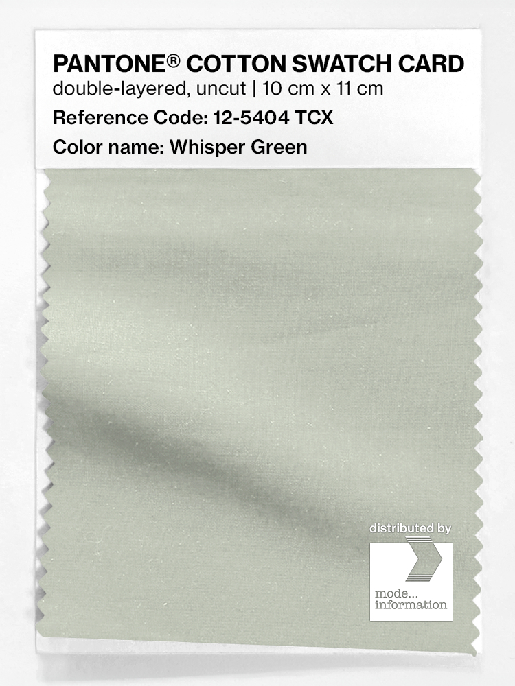 Product image 1 of the product “PANTONE® COTTON SWATCH CARD 12-5404 TCX Whisper Green ”