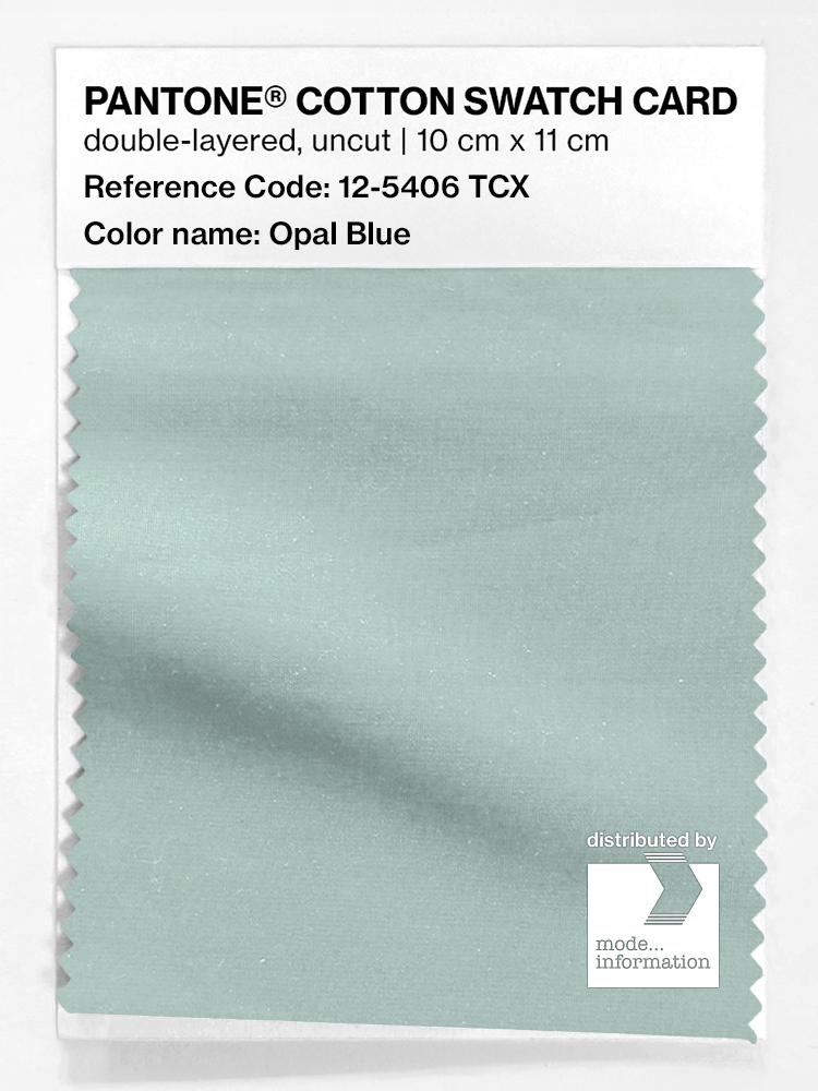 Artikelbild 1 des Artikels “PANTONE® COTTON SWATCH CARD 12-5406 TCX Opal Blue “