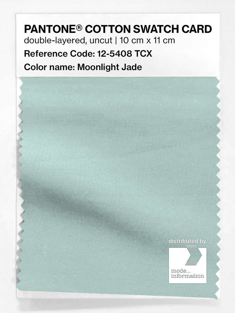 Artikelbild 1 des Artikels “PANTONE® COTTON SWATCH CARD 12-5408 TCX Moonlight Jade “