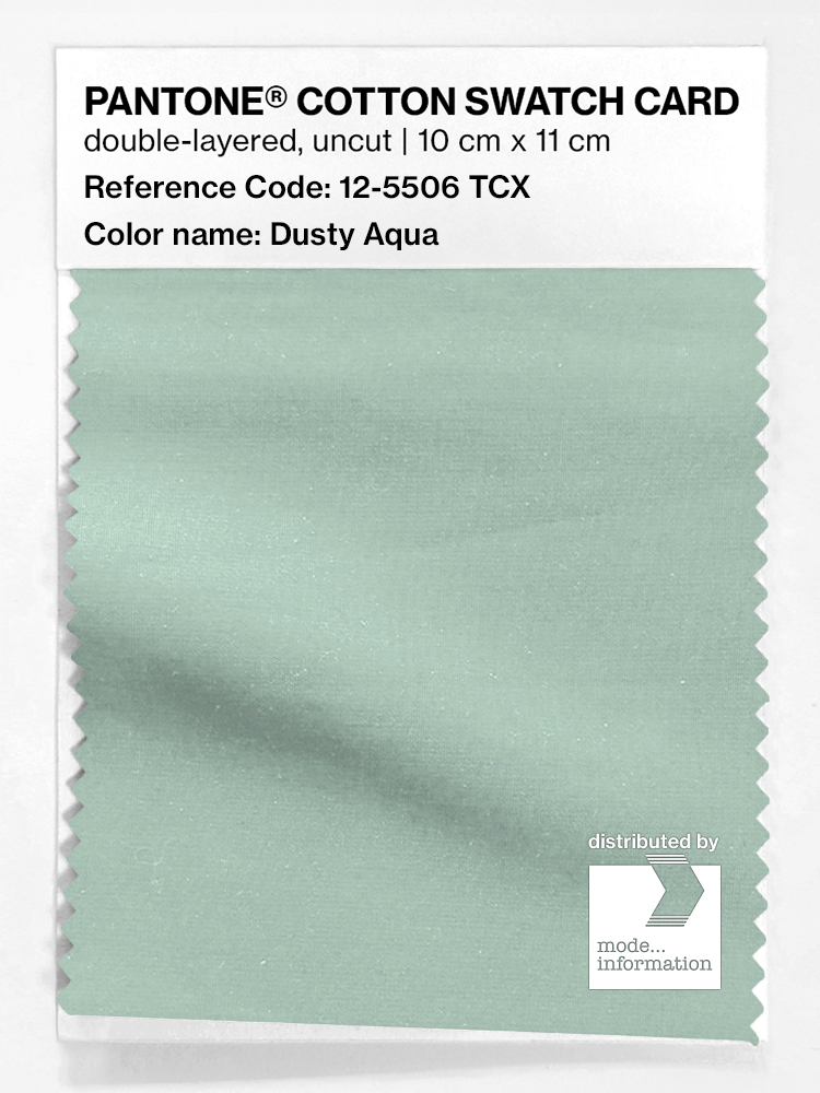 Product image 1 of the product “PANTONE® COTTON SWATCH CARD 12-5506 TCX Dusty Aqua ”