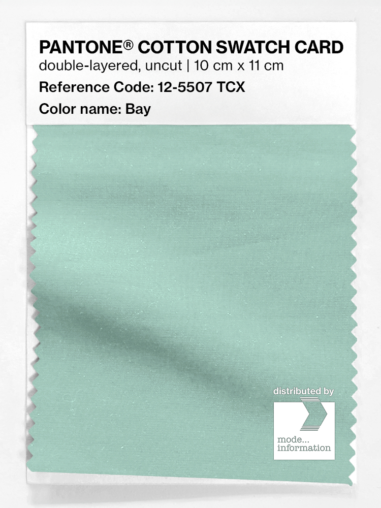 Product image 1 of the product “PANTONE® COTTON SWATCH CARD 12-5507 TCX Bay ”
