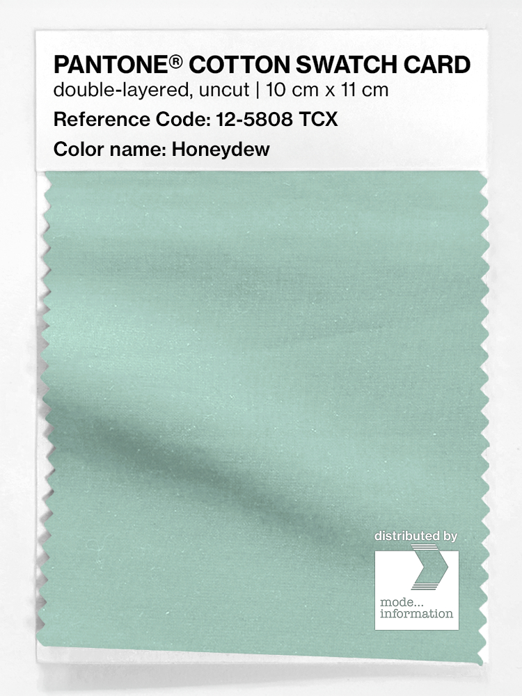 Product image 1 of the product “PANTONE® COTTON SWATCH CARD 12-5808 TCX Honeydew ”