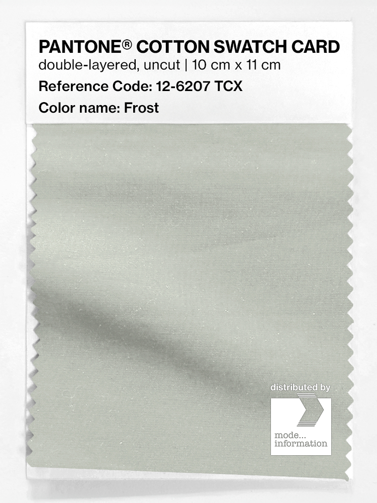 Product image 1 of the product “PANTONE® COTTON SWATCH CARD 12-6207 TCX Frost ”
