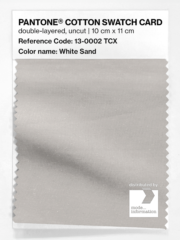 Artikelbild 1 des Artikels “PANTONE® COTTON SWATCH CARD 13-0002 TCX White Sand “