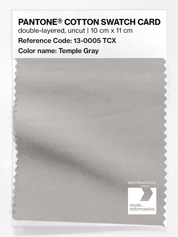 Artikelbild 1 des Artikels “PANTONE® COTTON SWATCH CARD 13-0005 TCX Temple Gray “