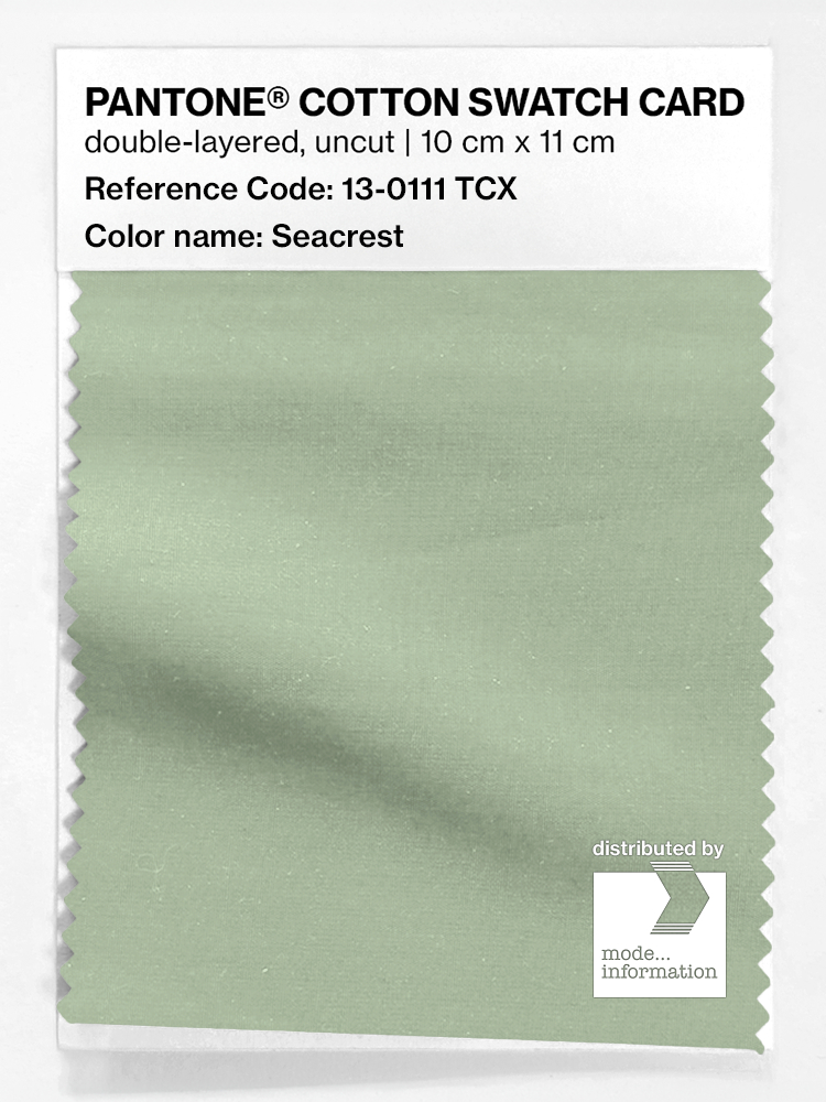 Product image 1 of the product “PANTONE® COTTON SWATCH CARD 13-0111 TCX Seacrest ”