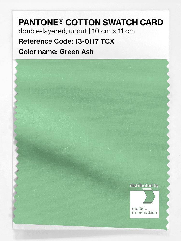 Product image 1 of the product “PANTONE® COTTON SWATCH CARD 13-0117 TCX Green Ash ”