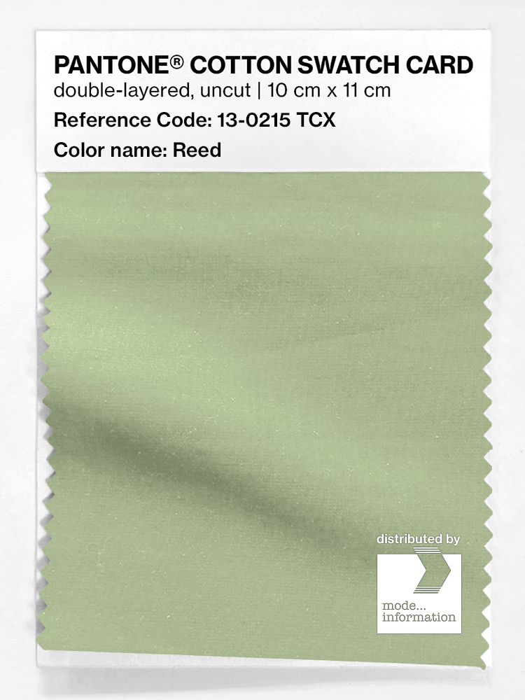 Product image 1 of the product “PANTONE® COTTON SWATCH CARD 13-0215 TCX Reed ”