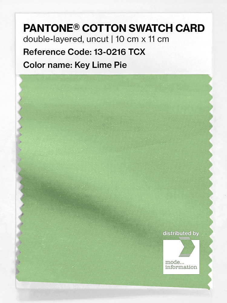 Artikelbild 1 des Artikels “PANTONE® COTTON SWATCH CARD 13-0216 TCX Key Lime Pie “
