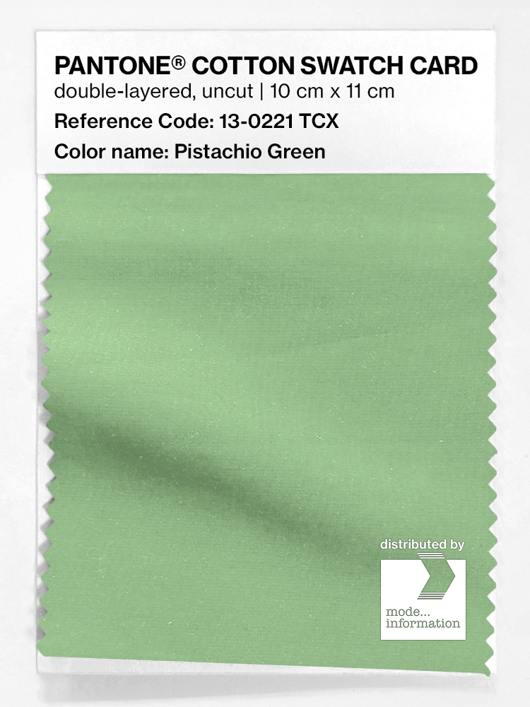 Artikelbild 1 des Artikels “PANTONE® COTTON SWATCH CARD 13-0221 TCX Pistachio Green “