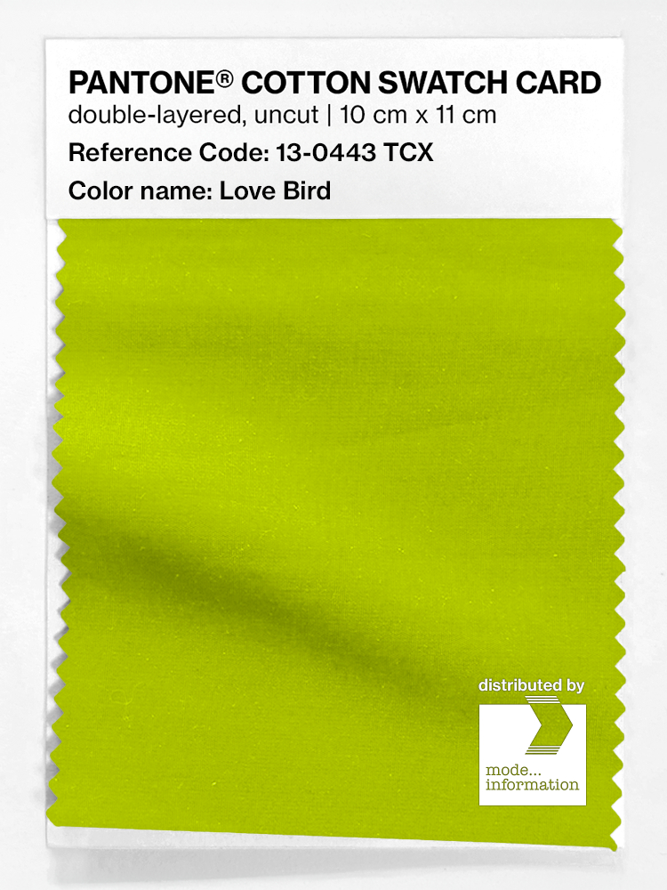Artikelbild 1 des Artikels “PANTONE® COTTON SWATCH CARD 13-0443 TCX Love Bird “